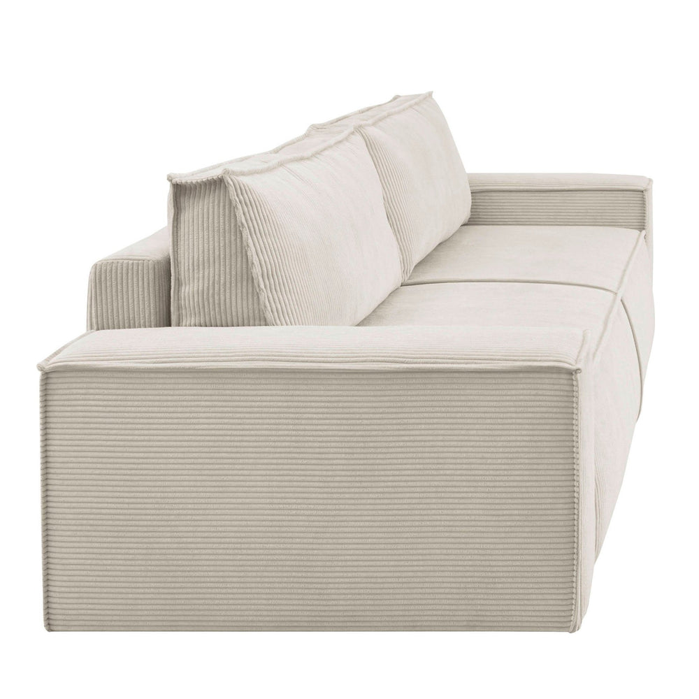 
                  
                    Schlafsofa 3-sitzer mit Bettfunktion Cord hellbeige - Sherwood
                  
                