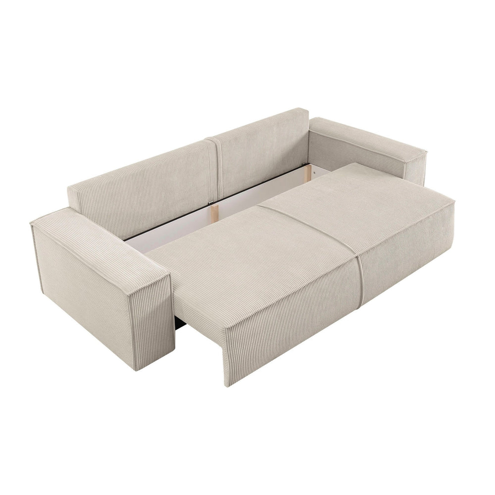 
                  
                    Schlafsofa 3-sitzer mit Bettfunktion Cord hellbeige - Sherwood
                  
                