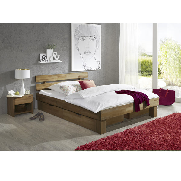 2. Bild von Jenny Futonbett Bett Holzbett 120 x 200 Eiche massiv geölt - 9814-JE-1