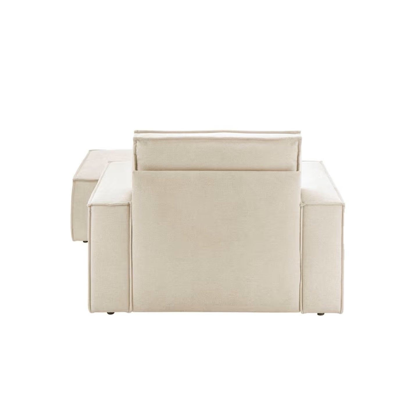 
                  
                    Loveseat Sessel + Hocker Webstoff hellbeige - Finnley
                  
                