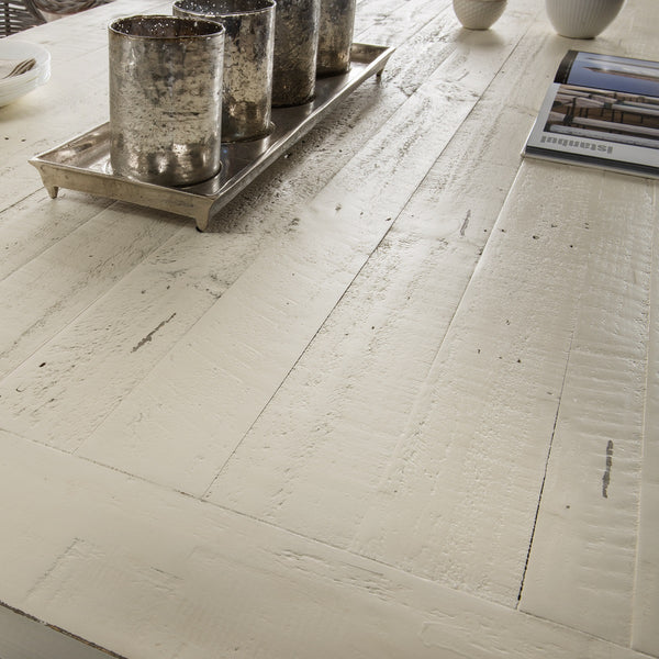 3. Bild von Esstisch 200 x 100 recycelt Pinie massiv / Metall